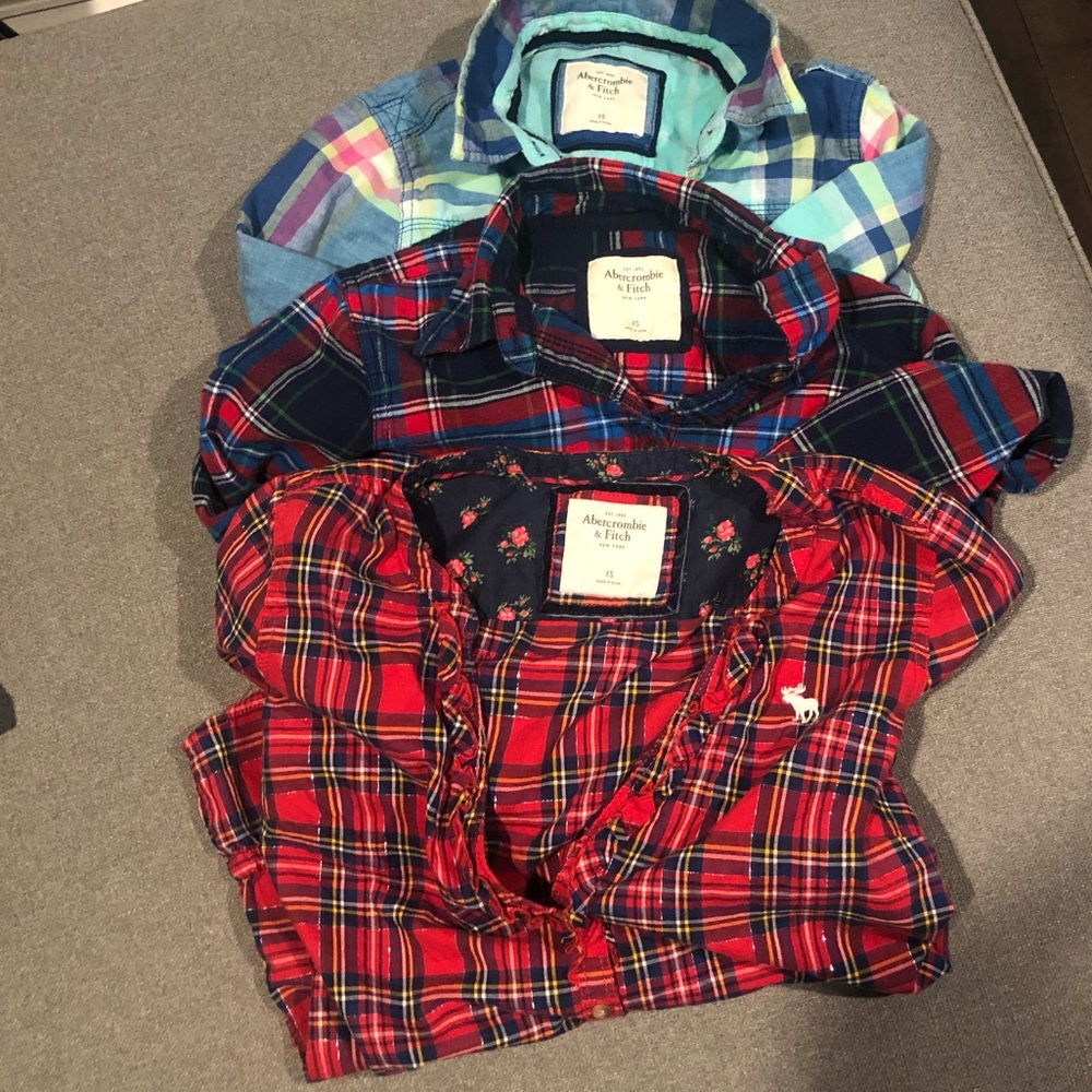 Abercrombie and Fitch Lot of flannel tops
